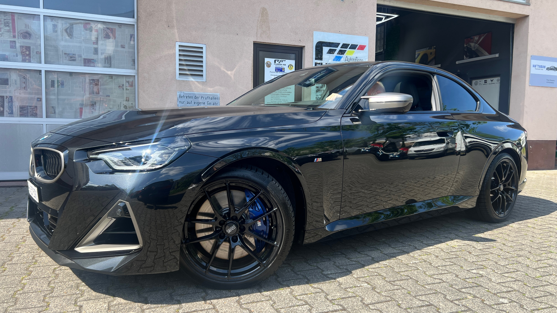 BMW M2 Coupé Schwarz nach Aufbereitung — Fusion 68 Mannheim