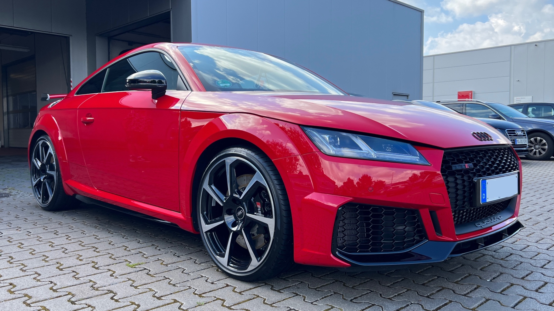 Audi TT RS in Rot mit PPF Lackschutzfolierung — Fusion 68 Mannheim